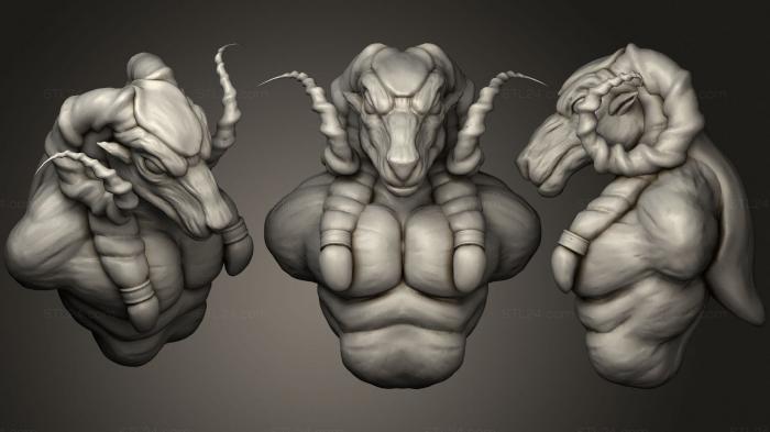 Figurines heroes, monsters and demons (Khnum, STKM_2838) 3D models for cnc